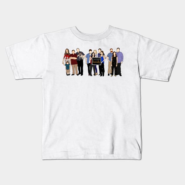 Modern family Kids T-Shirt by sara-fanarts